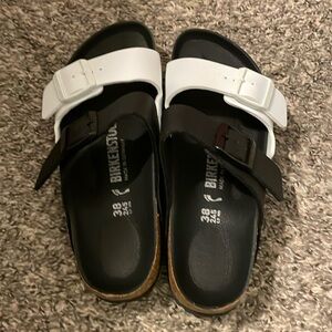 Black/White Birkenstock
